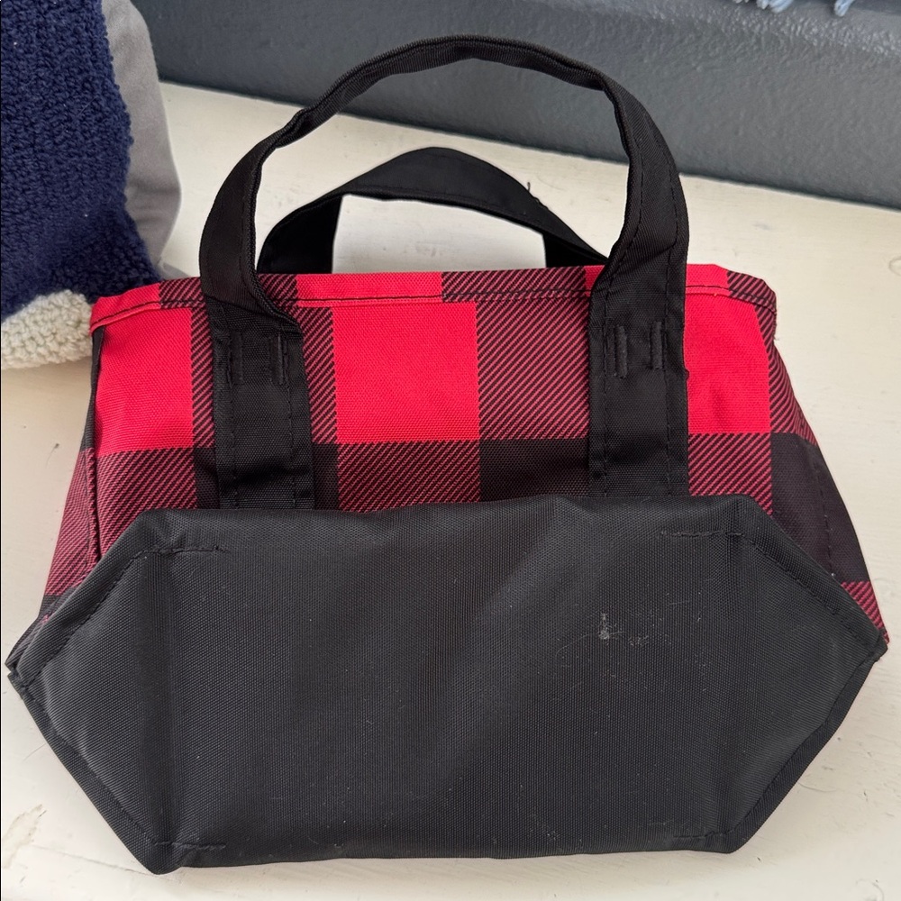 L.L. Bean Buffalo Plaid Mini Tote - Picture 3 of 4